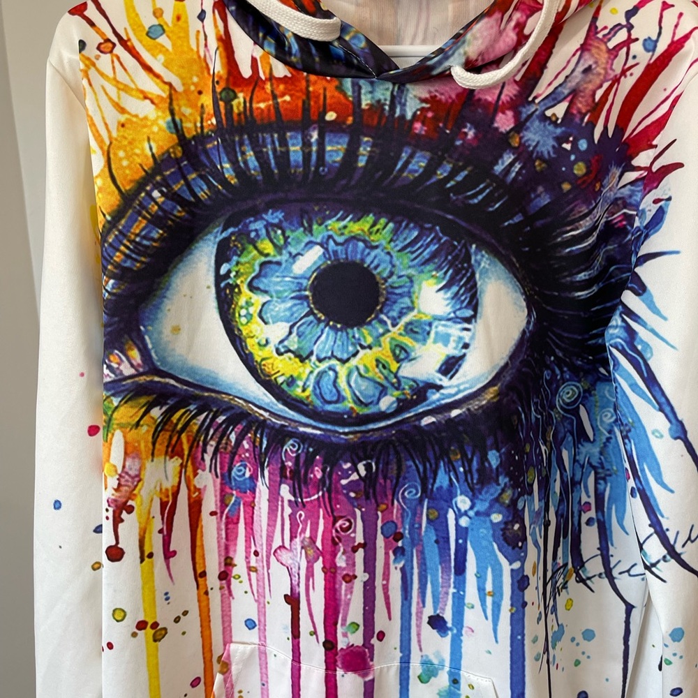 🦋BOGO FREE🦋  EVIL EYE paint splatter hoodie